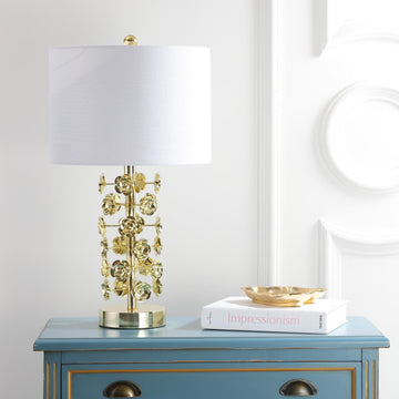 Flora 25.5" Resin/Metal LED Table Lamp - JONATHAN Y
